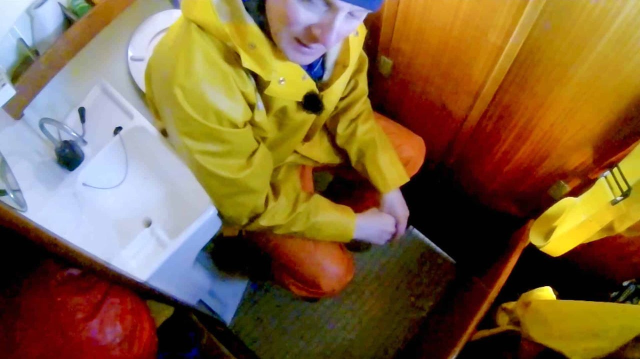 Toalett ombord på en båt