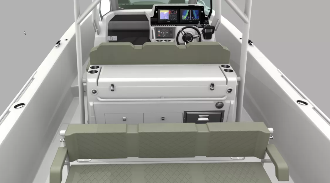 Zodiac X10CC sedd akterifrån