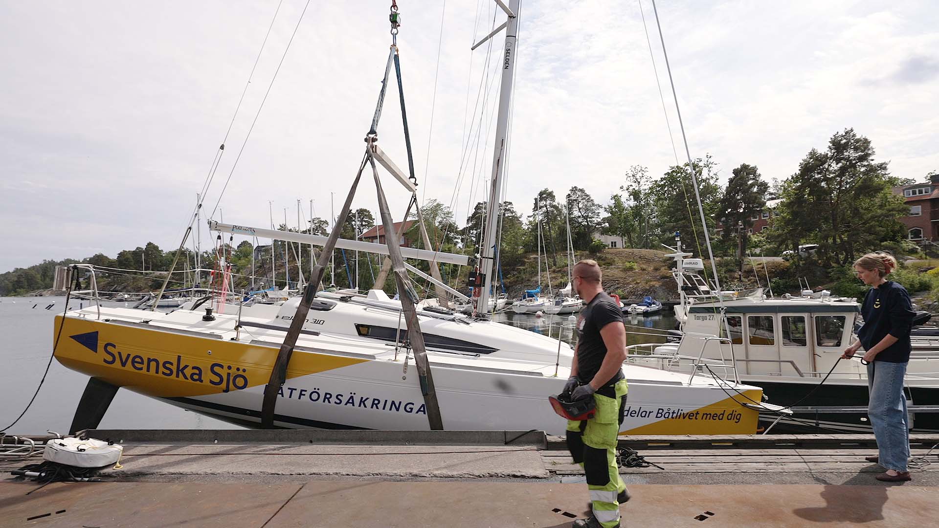 250626 - Elan 310 Groundbreaker - Inmätning - 3 . Heta tips till den som vill väga in sin båt 3