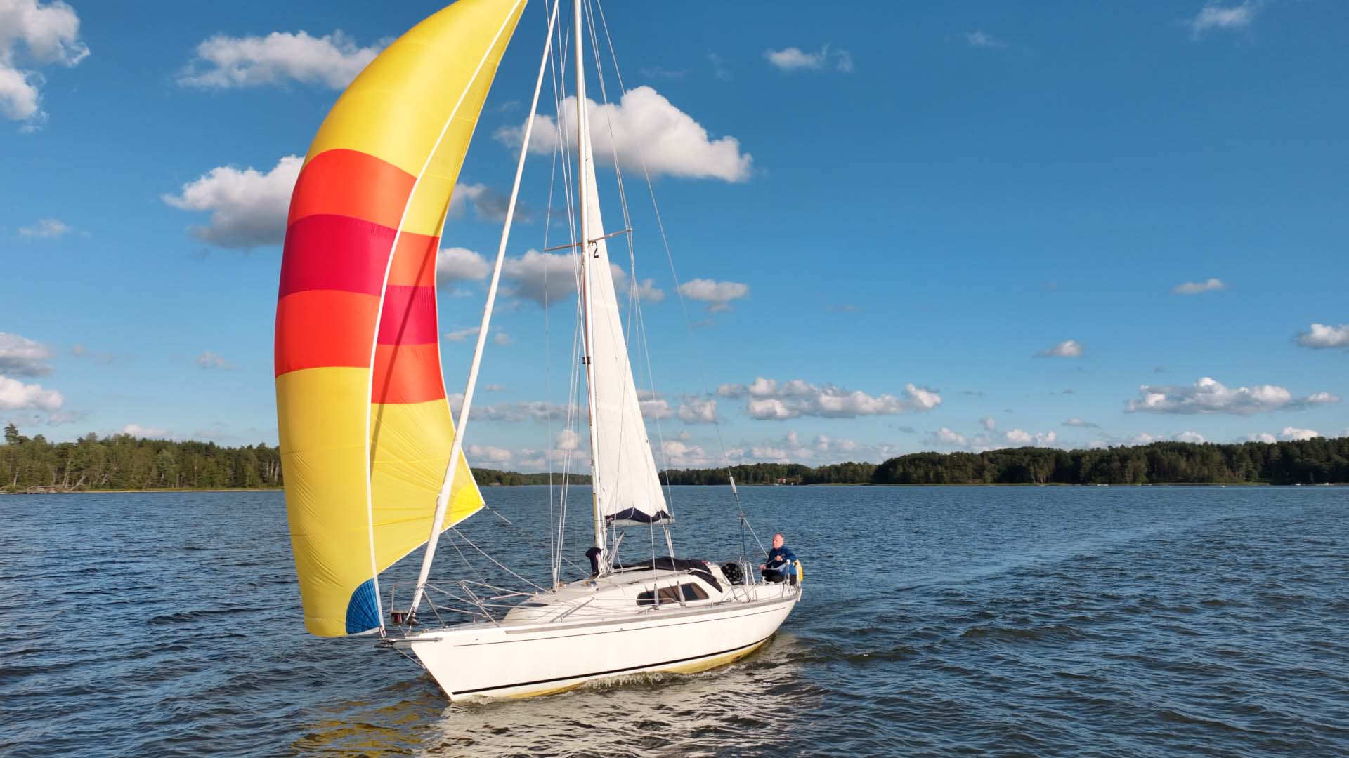 Compis 28-test-spinnaker